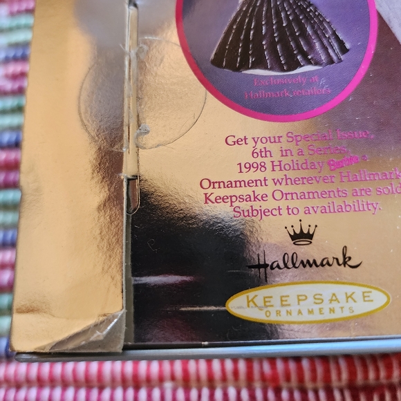 Barbie Hallmark Misprint NIB Error of 1998 “Happy Holidays" Special Edition - Picture 5 of 8